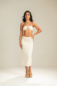 Saia Midi Off White Arpoador