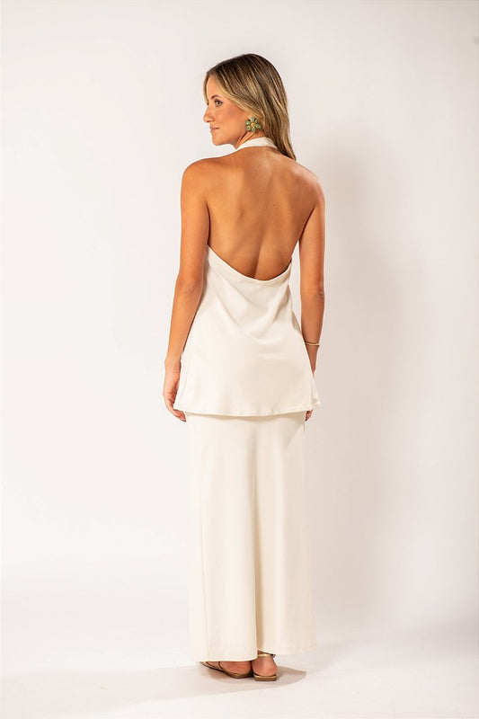 Saia Longa Reta Off White
