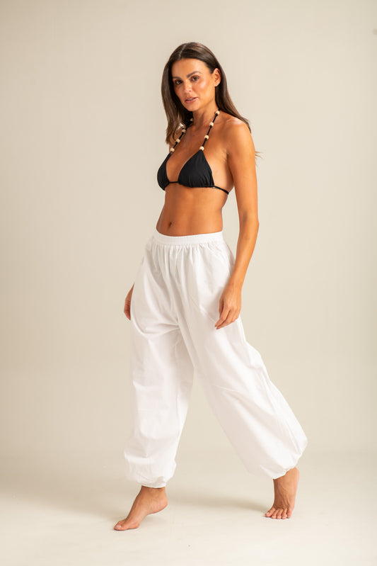 Calça Aladim Off White em Tricoline