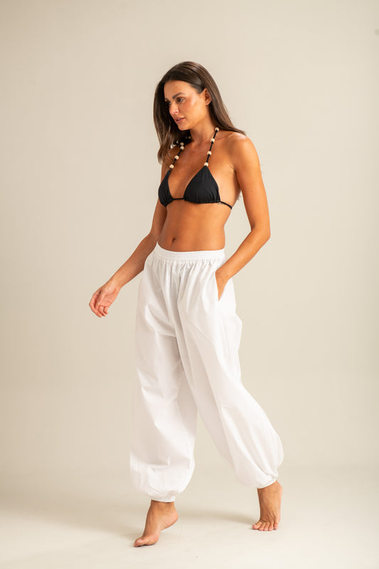 Calça Aladim Off White em Tricoline