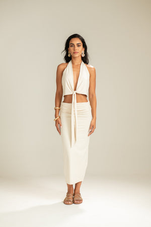 Saia Midi Off White Arpoador