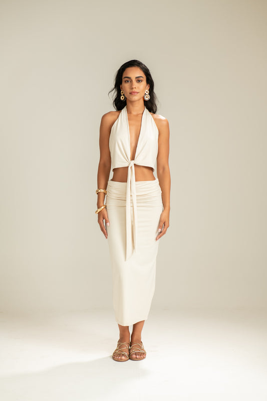 Saia Midi Off White Arpoador