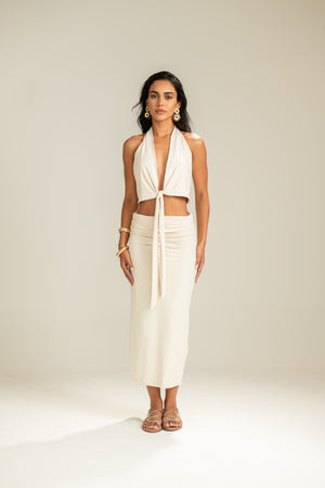 Top Off White Múltiplas Amarrações Arpoador